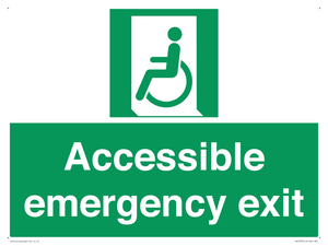 Accessible emergency exit (left)